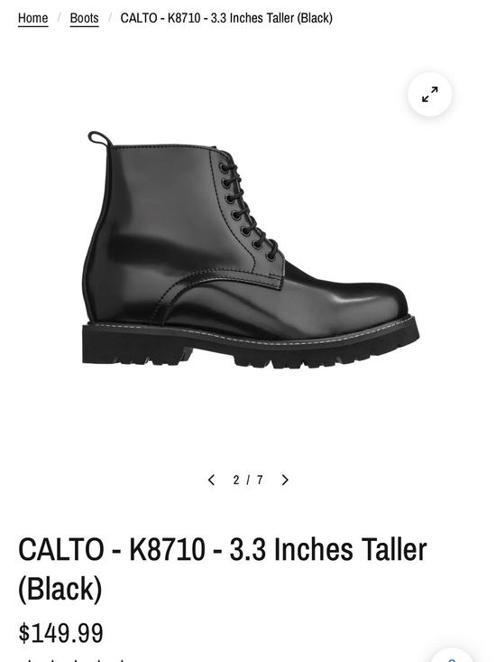Calto Other - EUC worn once Men’s Calto lift boots 10